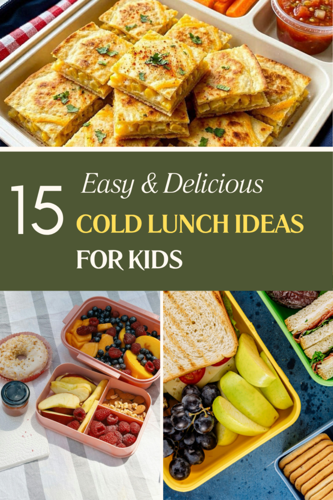 easy & delicious Cold Lunch ideas for kids