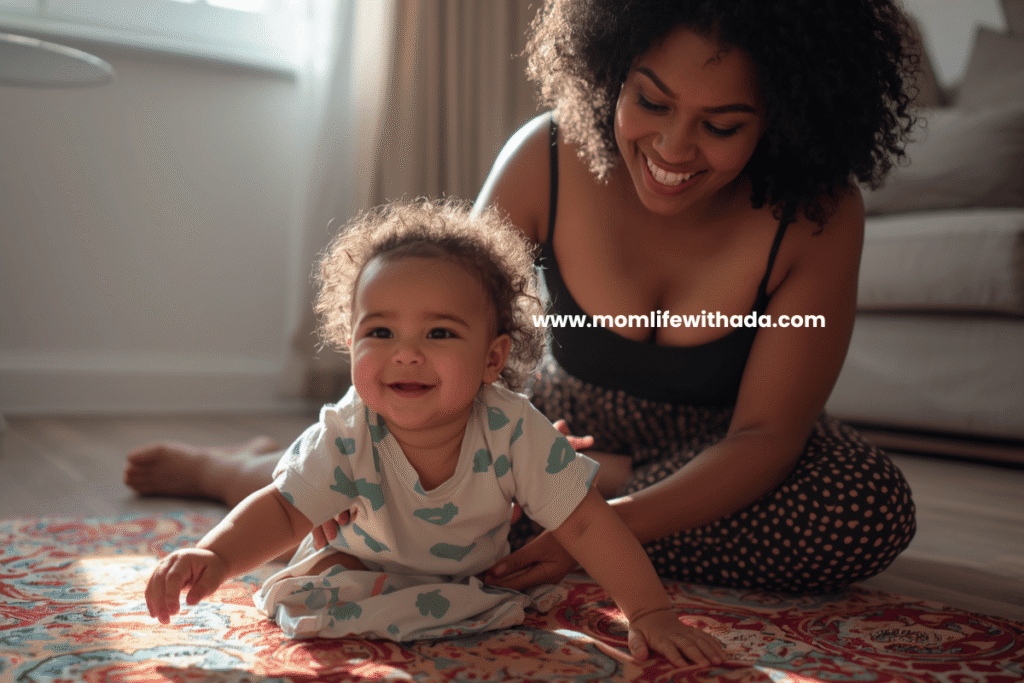 toddler play ideas - mom and toddler playing on the floor at home