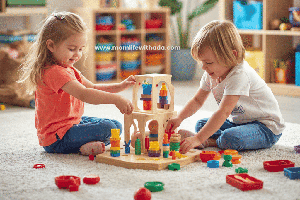 block building indoor activity for toddlers