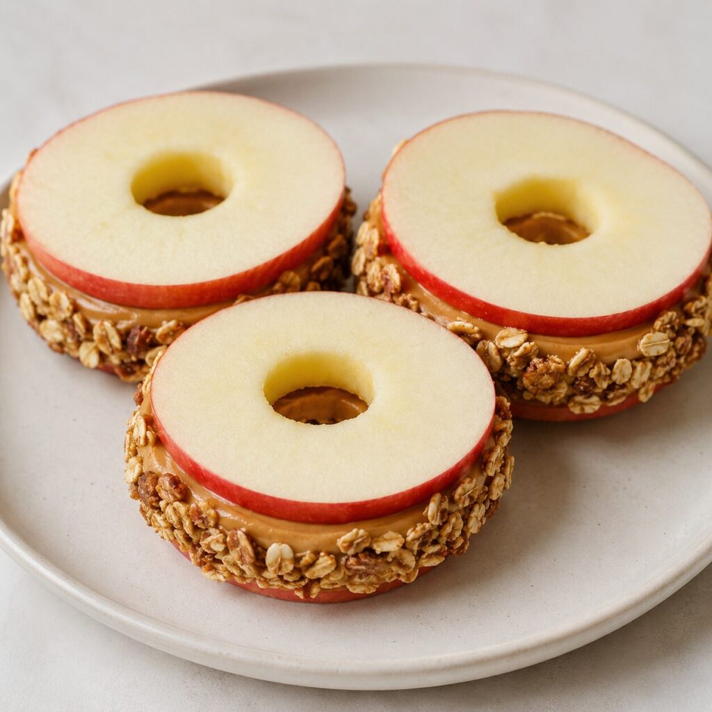 apple sandwich no-bake snack for kids