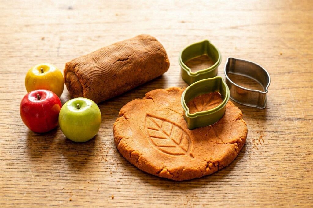 apple cinnamon sensory dough for fall — fall sensory activities for kids