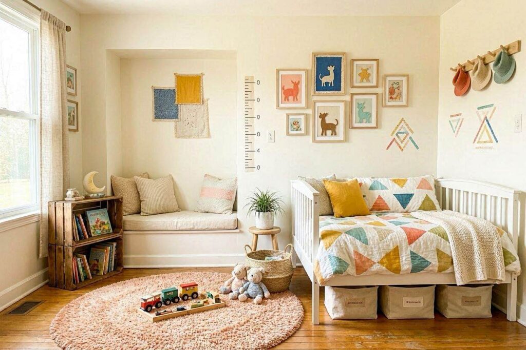 DIY toddler room decor ideas for a budget-friendly kids room makeover