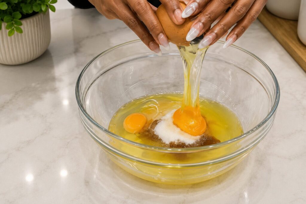 mixing wet ingredients for healthy chocolate cookies dough