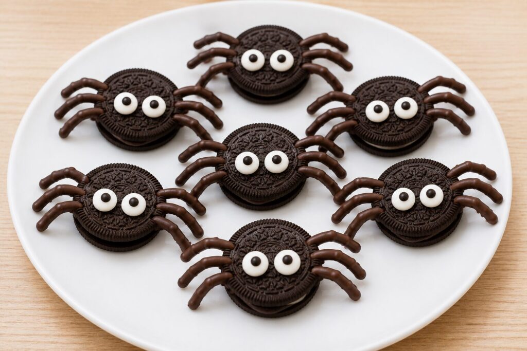 spider cookie halloween snack