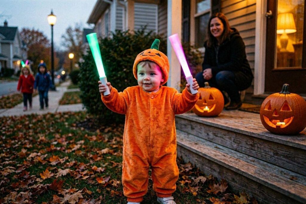 Halloween dance party activity for toddlers